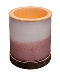 Rose Blush 8in LED Art Glass Planter